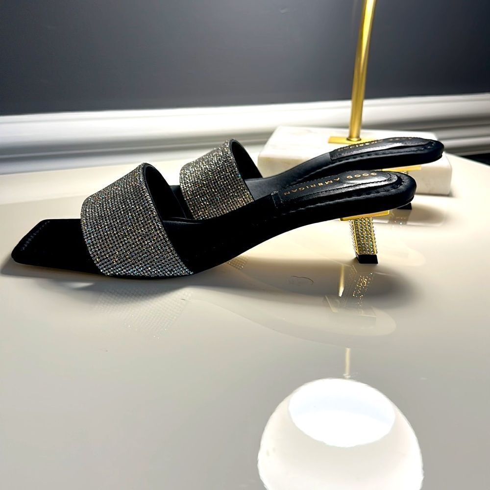 Good American Kickstand Slide Mules - Picture 4 of 10